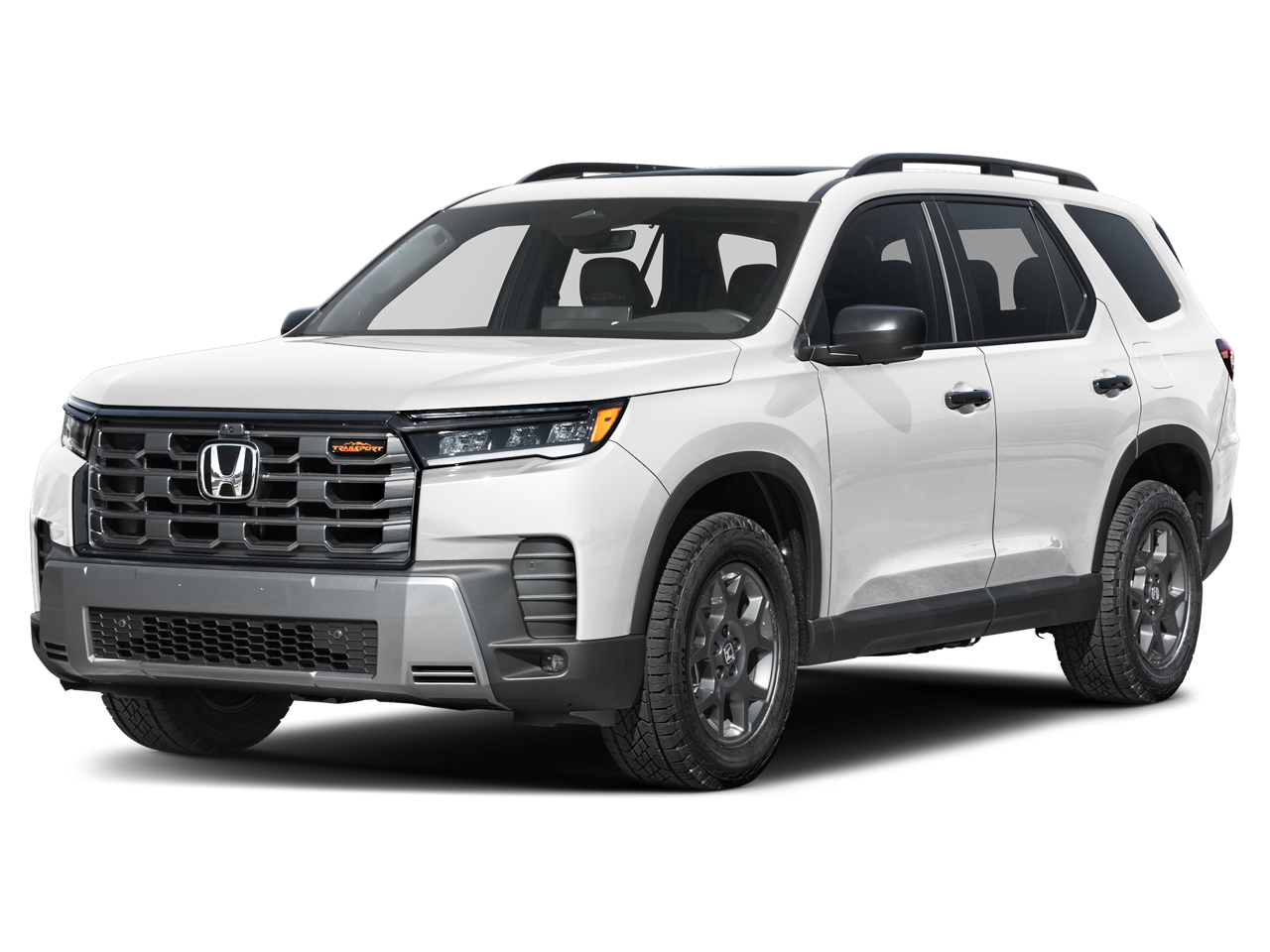 2026 Honda Pilot TrailSport in White — front three-quarter view