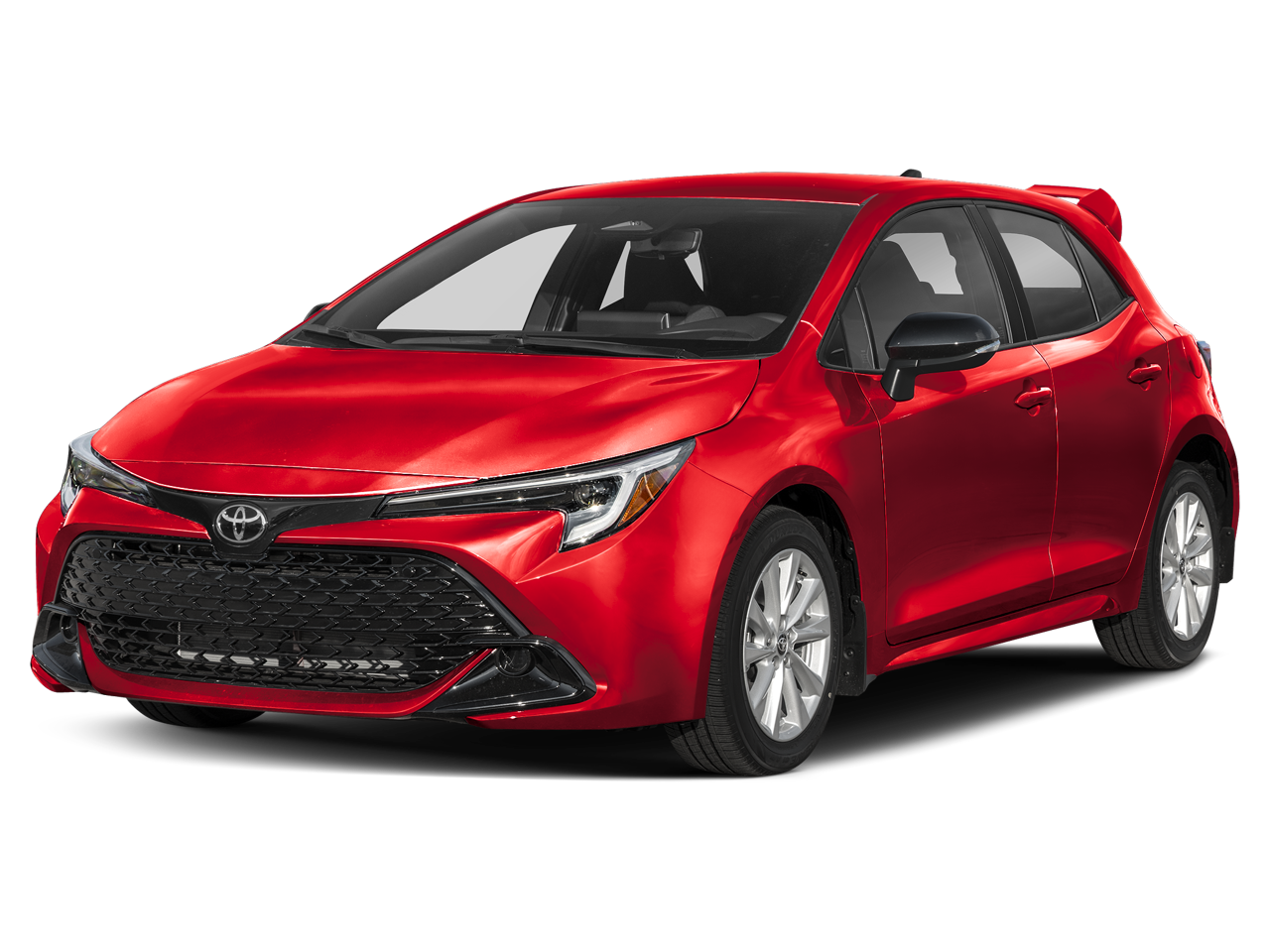 2026 Toyota Corolla Hatchback SE in Ice — front three-quarter view