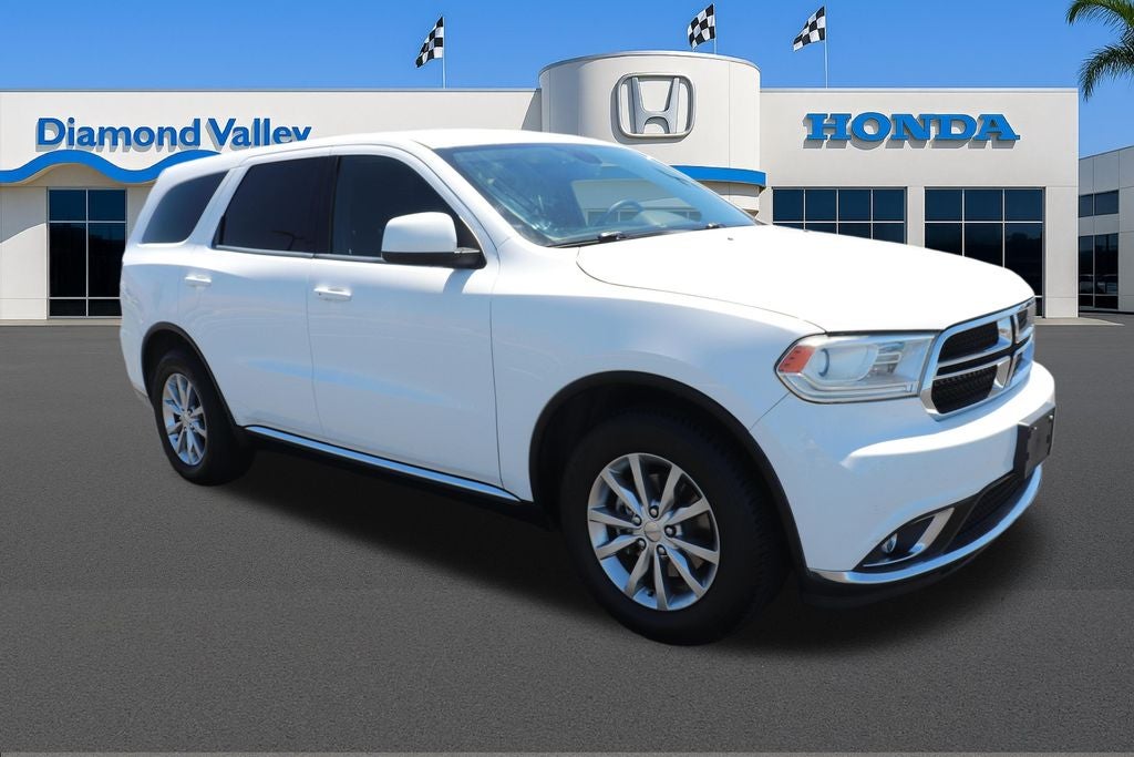 2016 Dodge Durango SXT in Bright White Clearcoat — front three-quarter view