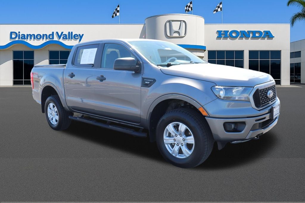 2021 Ford Ranger XLT in Gray Metallic — front three-quarter view