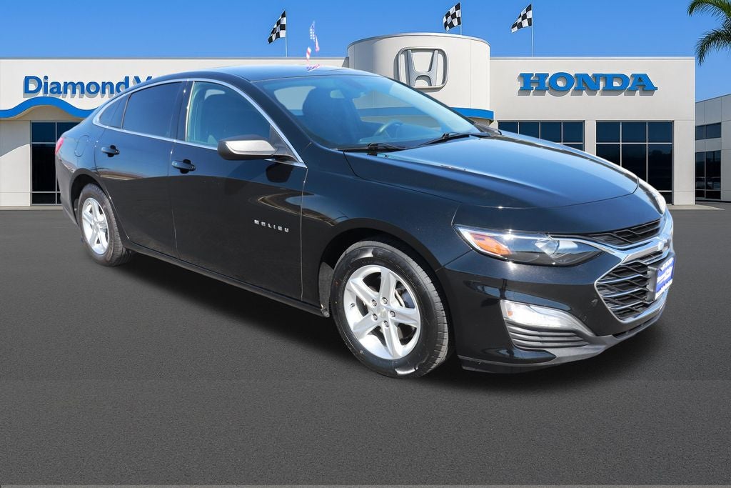 2022 Chevrolet Malibu LS 1LS in Mosaic Black Metallic — front three-quarter view