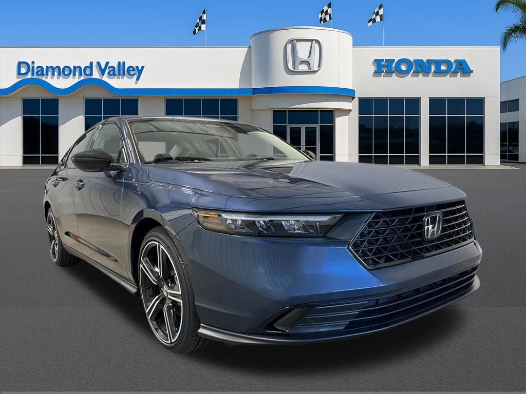 2026 Honda Accord SE in Canyon River Blue — front three-quarter view