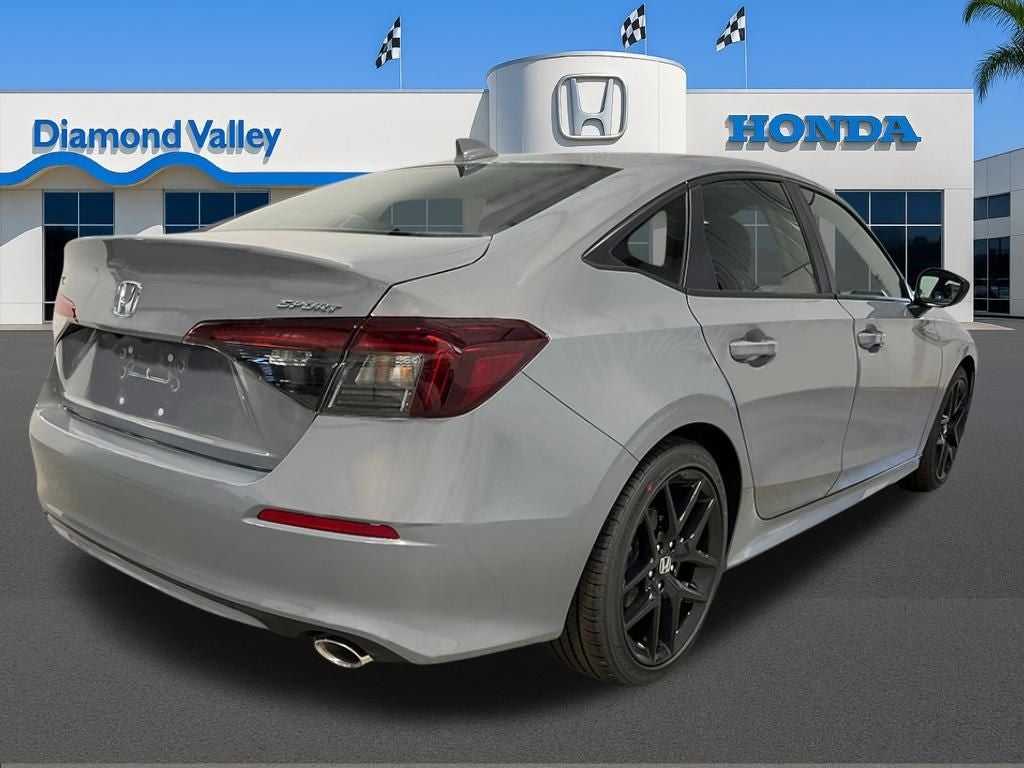 2026 Honda Civic — rear three-quarter view