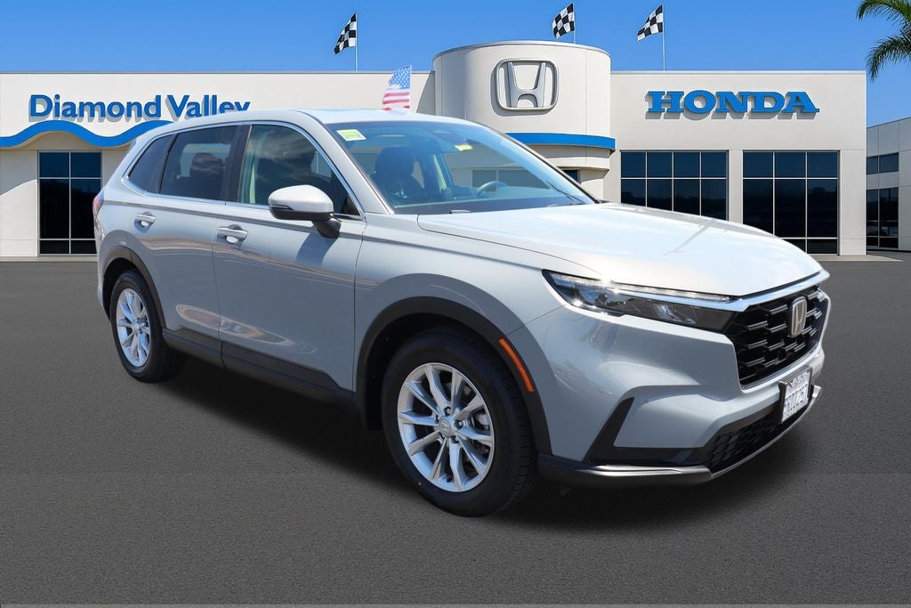 2025 Honda CR-V EX in Urban Gray — front three-quarter view