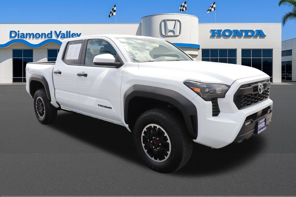 2025 Toyota Tacoma TRD Off-Road in Ice Cap — front three-quarter view