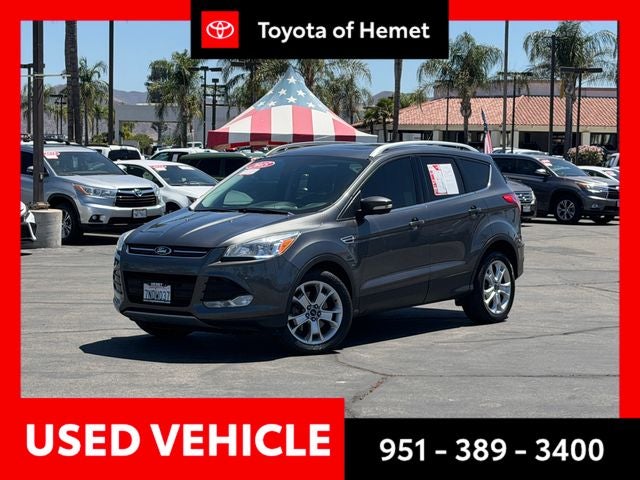 2015 Ford Escape Titanium in Magnetic — front three-quarter view