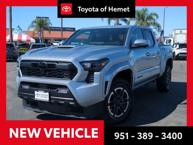 2026 Toyota Tacoma TRD Sport in Celestial Silver Metallic — front three-quarter view