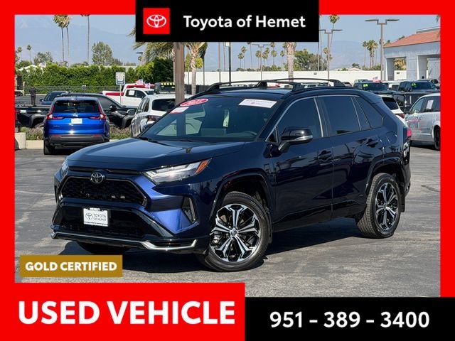 2025 Toyota RAV4 XSE AWD XSE in Blueprint/Midnight B — front three-quarter view