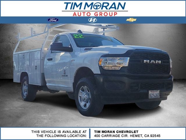 2022 RAM 2500 Tradesman in Bright White Clearcoat — front three-quarter view