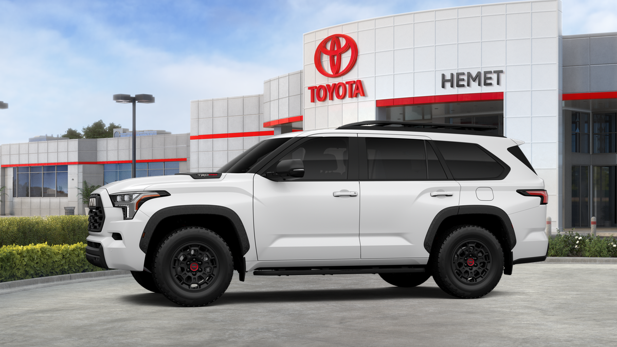 2026 Toyota Sequoia — rear three-quarter view