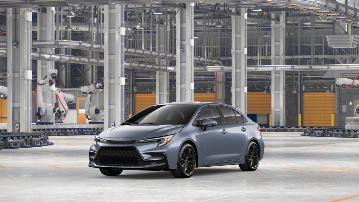 2026 Toyota Corolla SE in Celestite — front three-quarter view