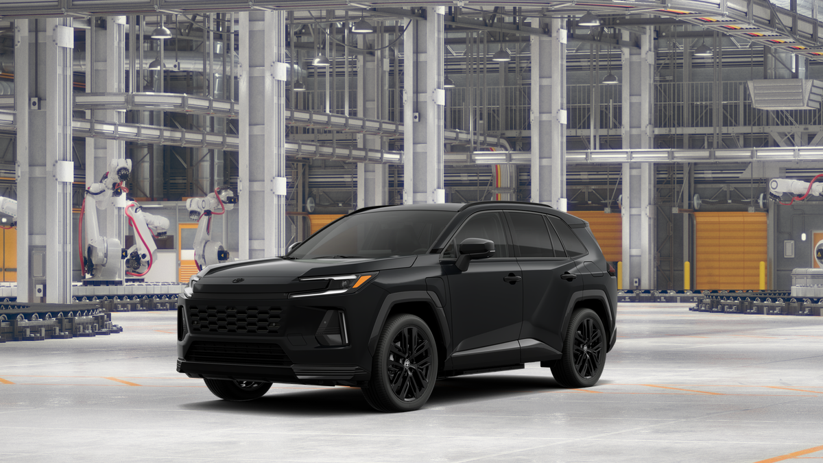 2026 Toyota RAV4 Plug-in Hybrid XSE in Midnight Black Metallic — front three-quarter view