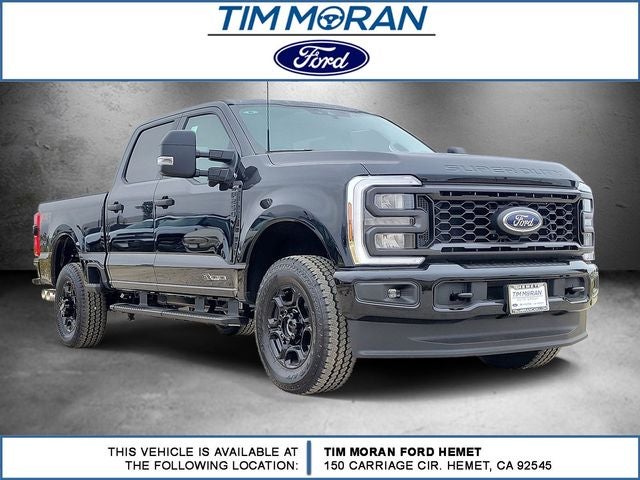 2026 Ford F-250SD XL STX in Black Metallic — front three-quarter view