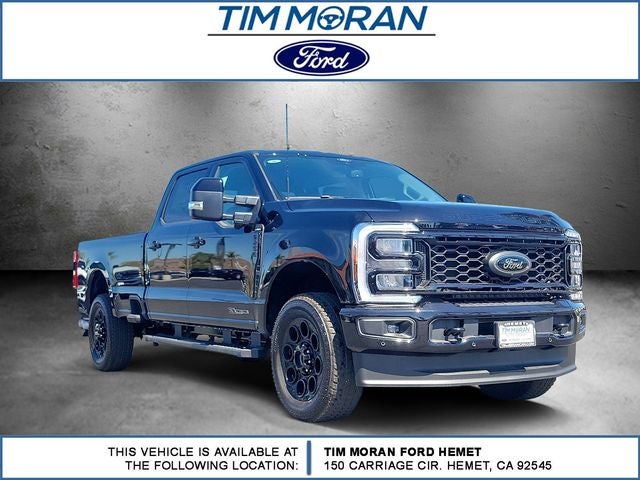 2026 Ford F-250SD Lariat in Black Metallic — front three-quarter view