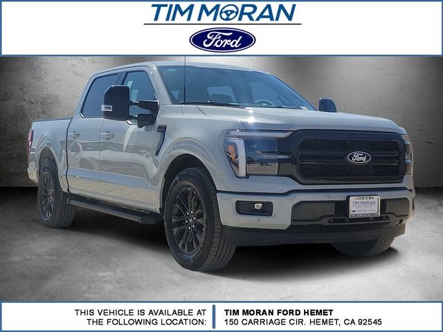 2026 Ford F-150 Lariat in Avalanche — front three-quarter view