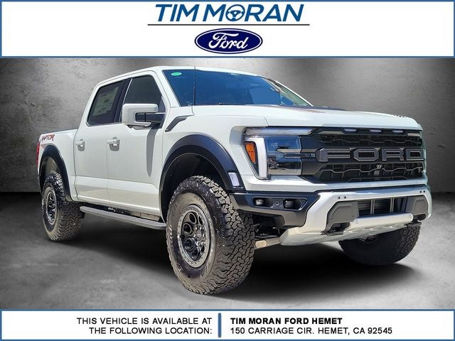 2026 Ford F-150 Raptor in Avalanche — front three-quarter view