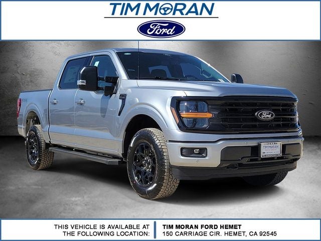 2026 Ford F-150 XLT in Silver Metallic — front three-quarter view