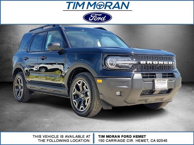2026 Ford Bronco Sport Outer Banks in Shadow Black — front three-quarter view