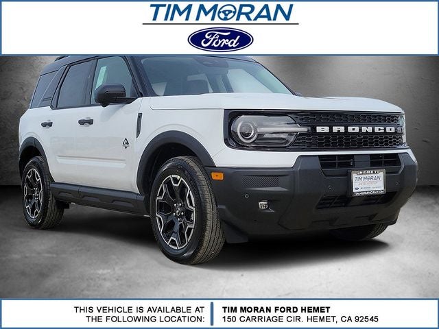 2026 Ford Bronco Sport Outer Banks in Oxford White — front three-quarter view