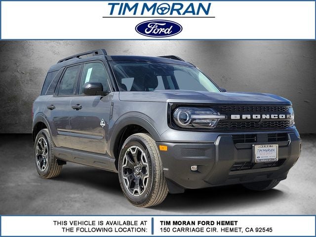 2026 Ford Bronco Sport Outer Banks in Gray Metallic — front three-quarter view