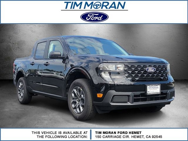 2026 Ford Maverick XLT in Shadow Black — front three-quarter view
