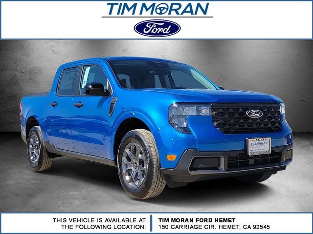 2026 Ford Maverick XLT in Blue — front three-quarter view