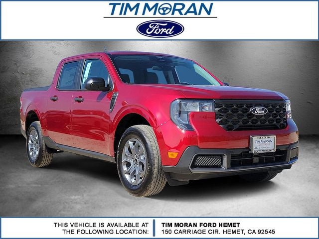 2026 Ford Maverick XLT in Ruby Red Metallic — front three-quarter view