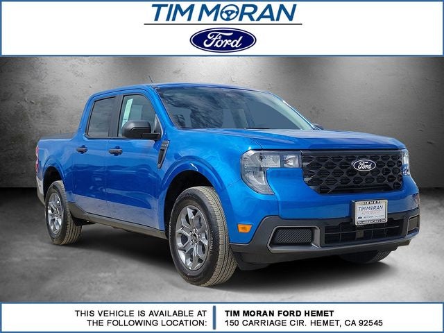 2026 Ford Maverick XLT in Blue — front three-quarter view