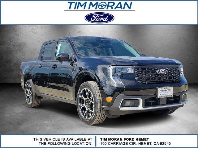 2026 Ford Maverick Lariat in Shadow Black — front three-quarter view