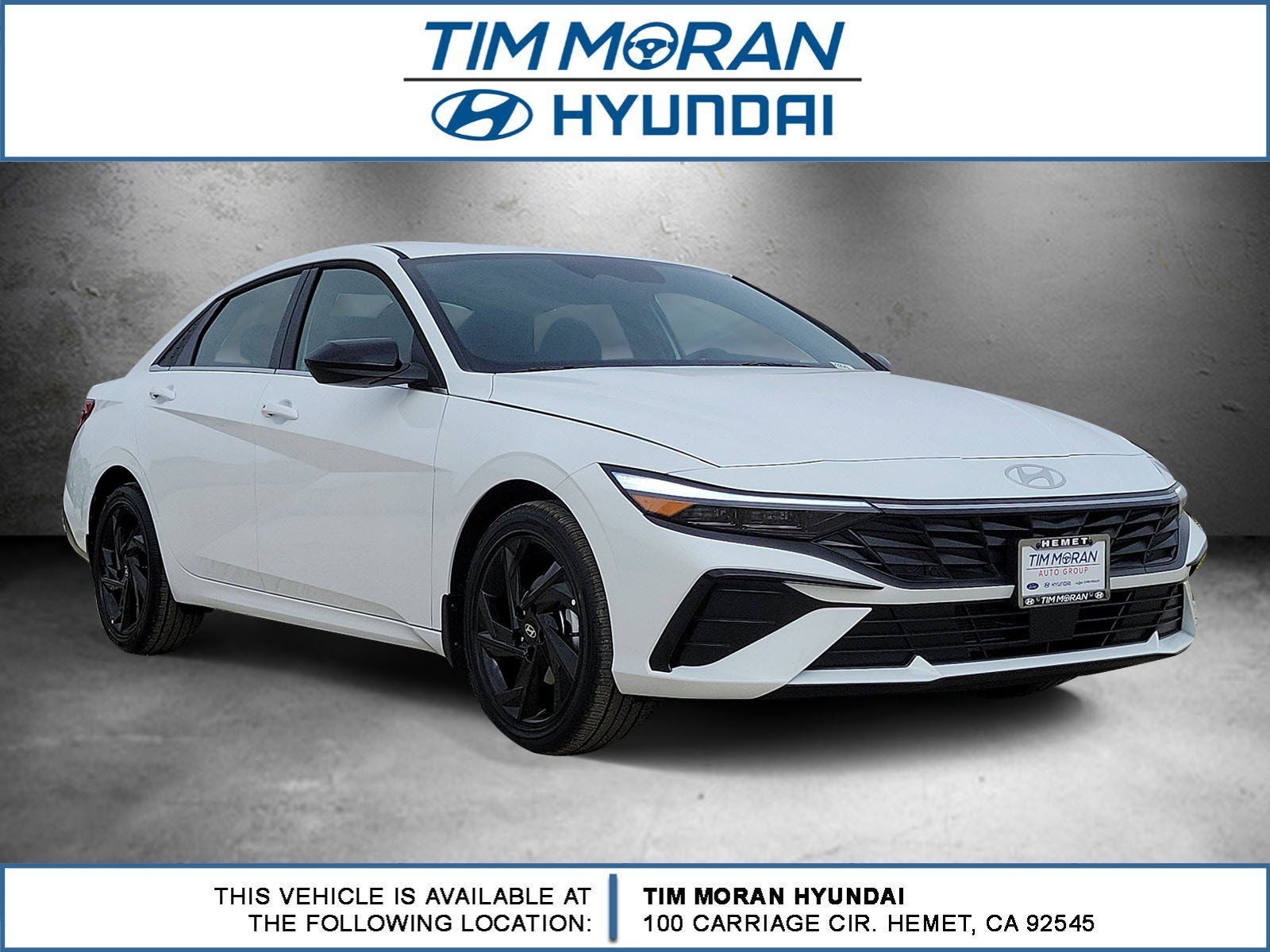 2026 Hyundai Elantra SEL Sport in Serenity White Pearl — front three-quarter view