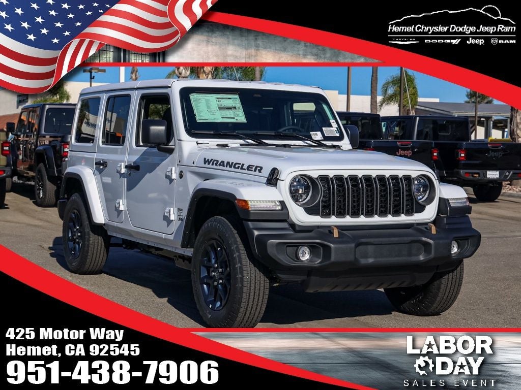 2026 Jeep Wrangler 85th Anniversary Edition in Bright White Clearcoat — front three-quarter view