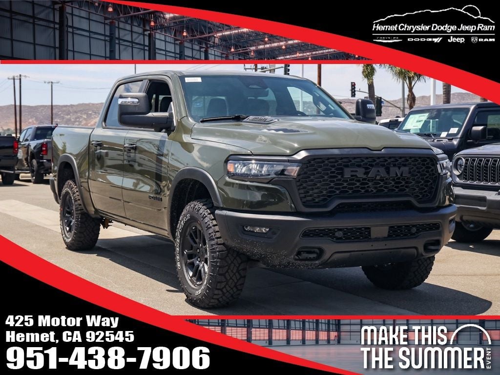 2026 RAM 1500 Rebel in Tank — front three-quarter view