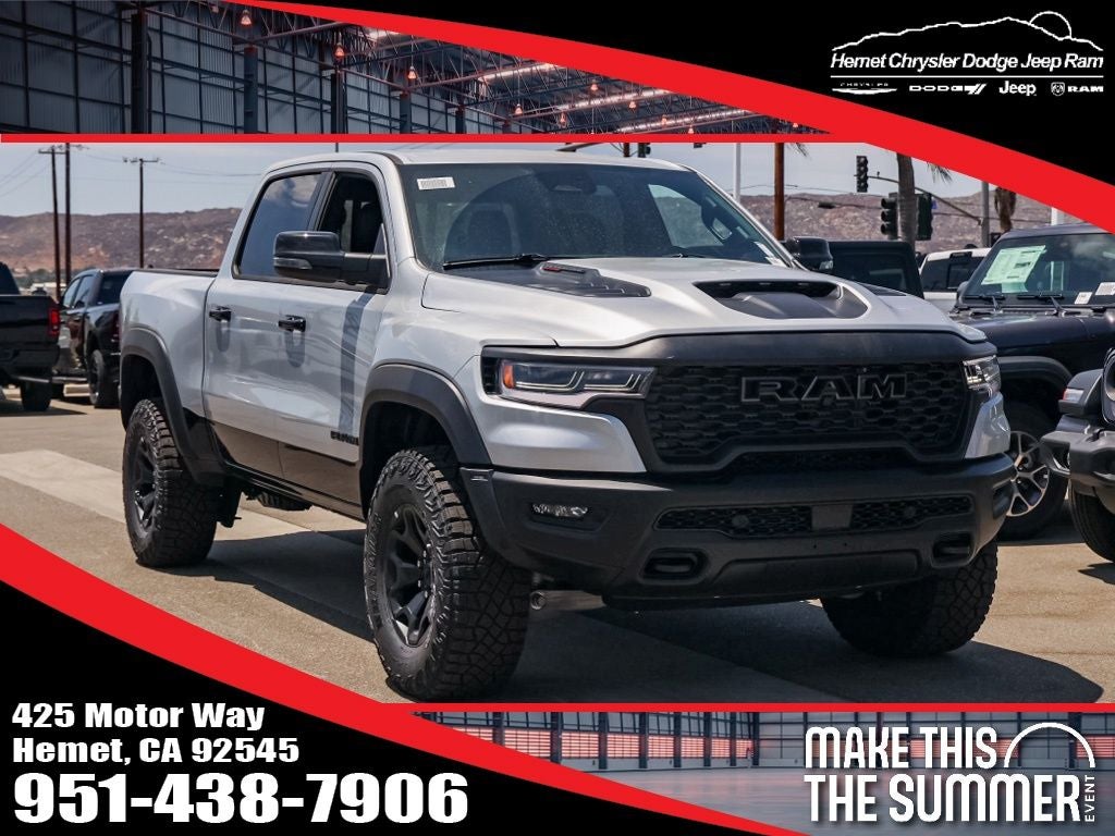 2026 RAM 1500 RHO in Silver Zynith — front three-quarter view