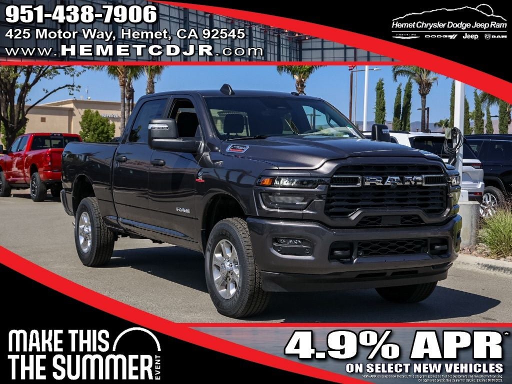 2026 RAM 2500 Big Horn Sport Appearance in Granite Crystal Metallic Clearcoat — front three-quarter view