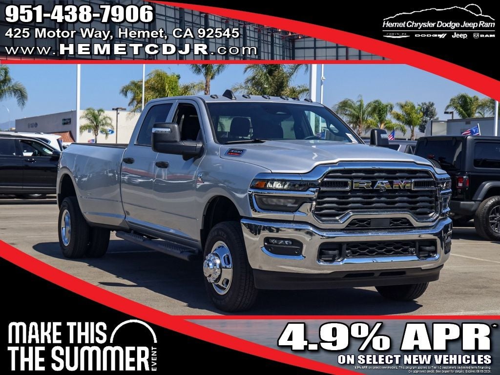 2026 RAM 3500 Tradesman in Silver Zynith — front three-quarter view