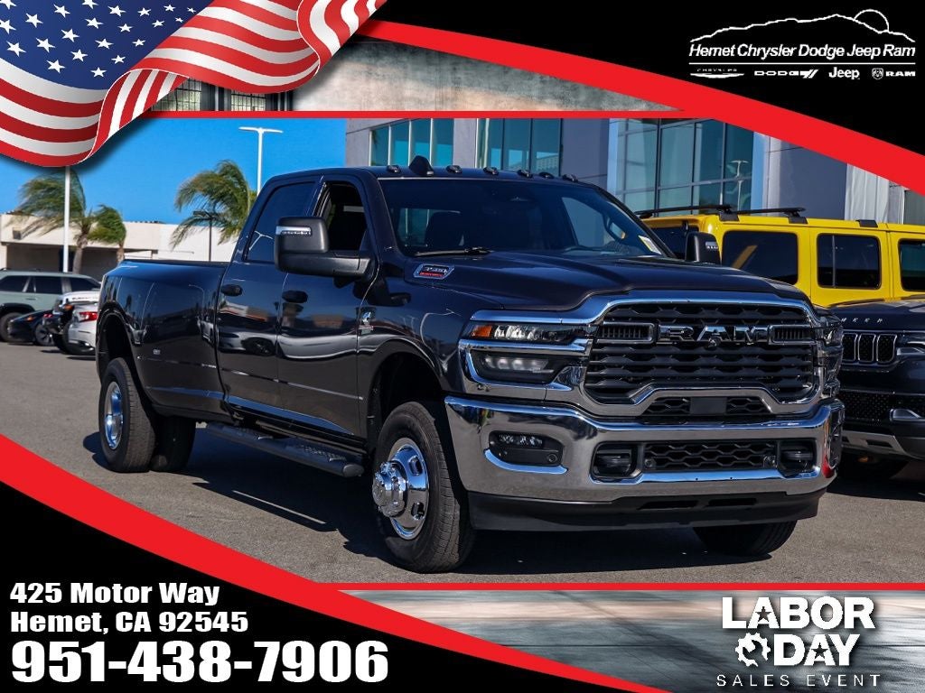 2026 RAM 3500 Tradesman in Granite Crystal Metallic Clearcoat — front three-quarter view