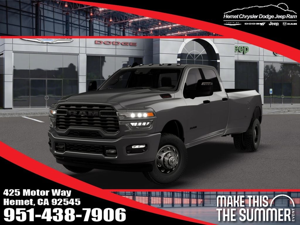 2026 RAM 3500 Big Horn in Granite Crystal Metallic Clearcoat — front three-quarter view