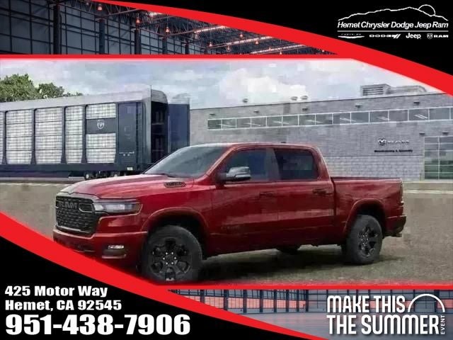 2026 RAM 1500 Big Horn Night Edition in Molten Red Pearlcoat — front three-quarter view