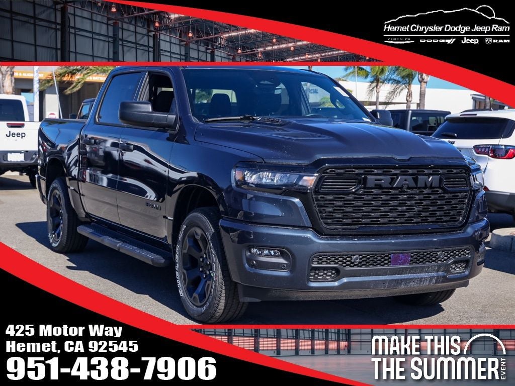 2026 RAM 1500 Black Express in Forged Blue Metallic — front three-quarter view